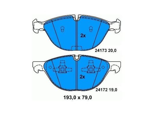 comprar X6 E71 BMW Blocos de travagem dianteiros 34116778048 Prevenção de ferrugem à prova de ferrugem online manufacture