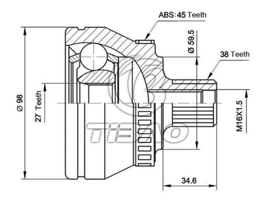 comprar 8D0498099D Partes da transmissão online manufacture