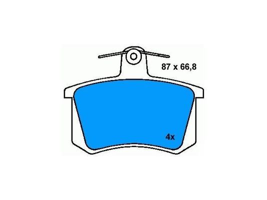 4A0698451 Bloco de travagem BMW