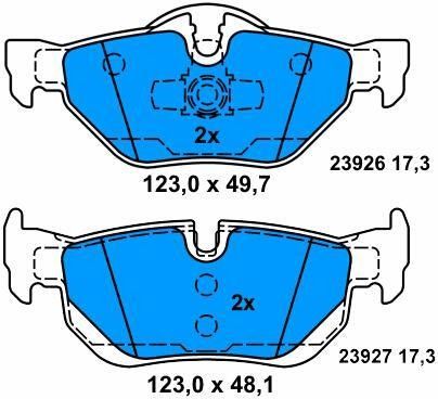 Peças de freio BMW de alta resistência para BMW X1 E84 e 3 Touring E91