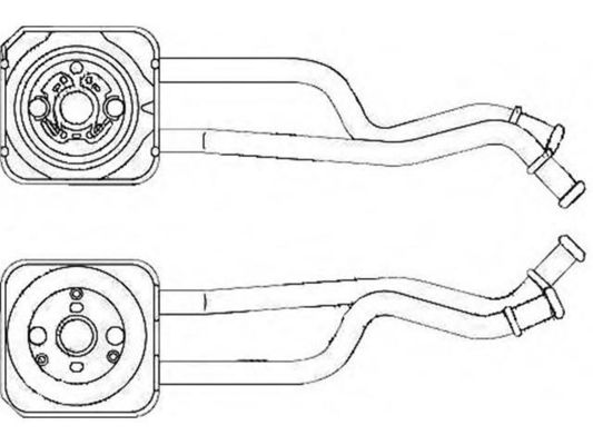 036117021G Partes do motor Refrigerador de óleo